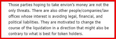 Envion fact check with Telegram chat protocol