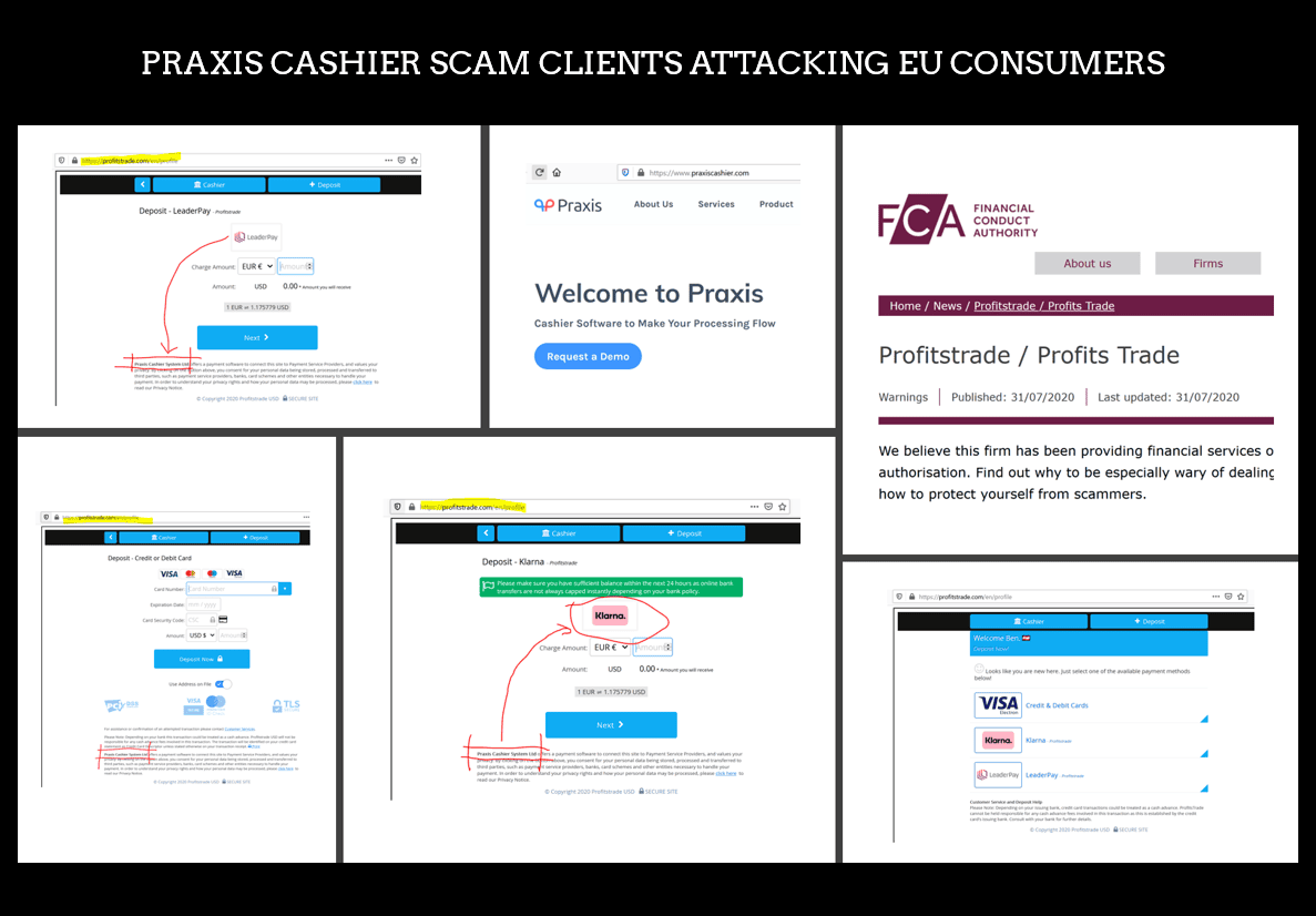 FCA warns against Praxis Cashier client Profits Trade