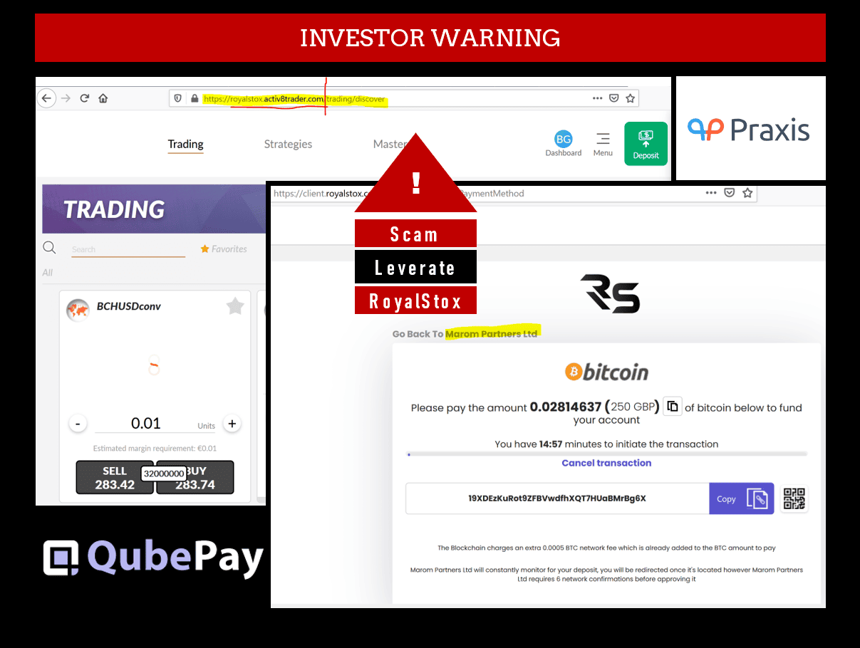 FCA warns against RoyalStox of PumaTS and Leverate network