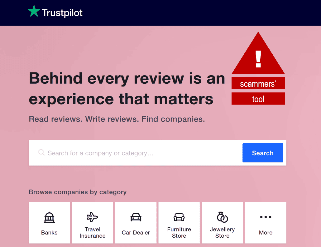 TrustPilot and their problematic handling of scams