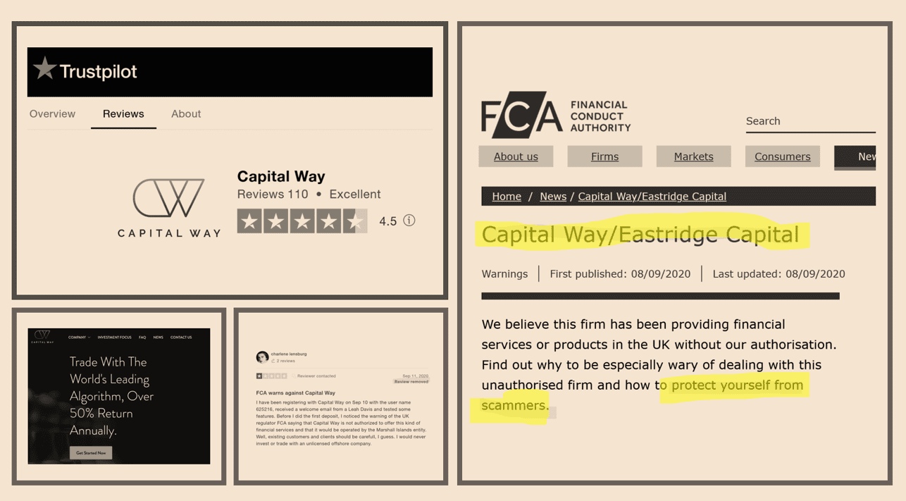 Trustpilot facilitates unauthorized businesses and scams