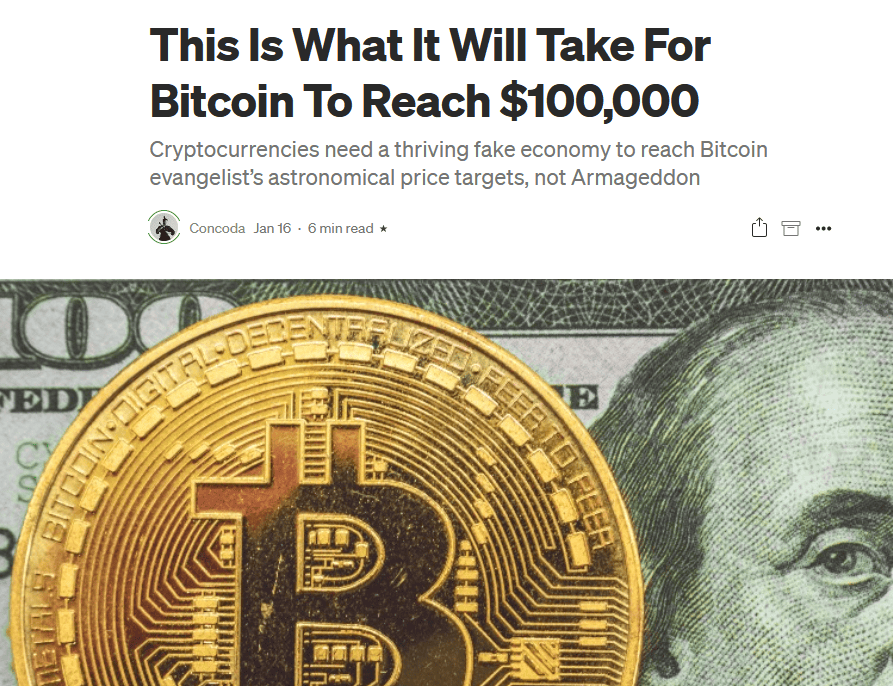 Bitcoin and Fake Economy