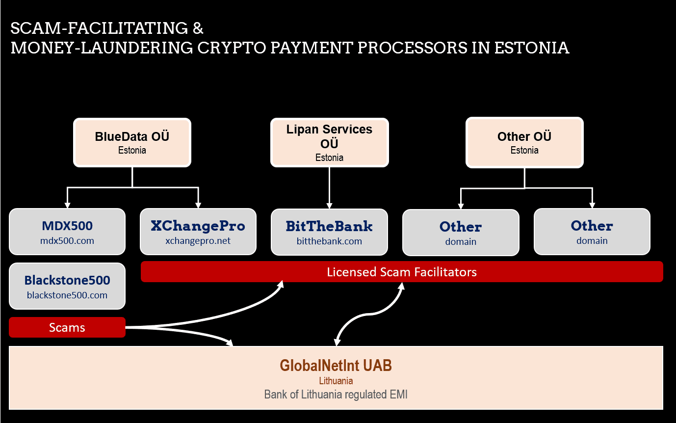 Estonian crypto money laundering network