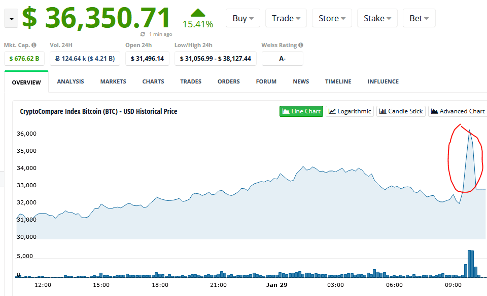 BTC Pump and Dump