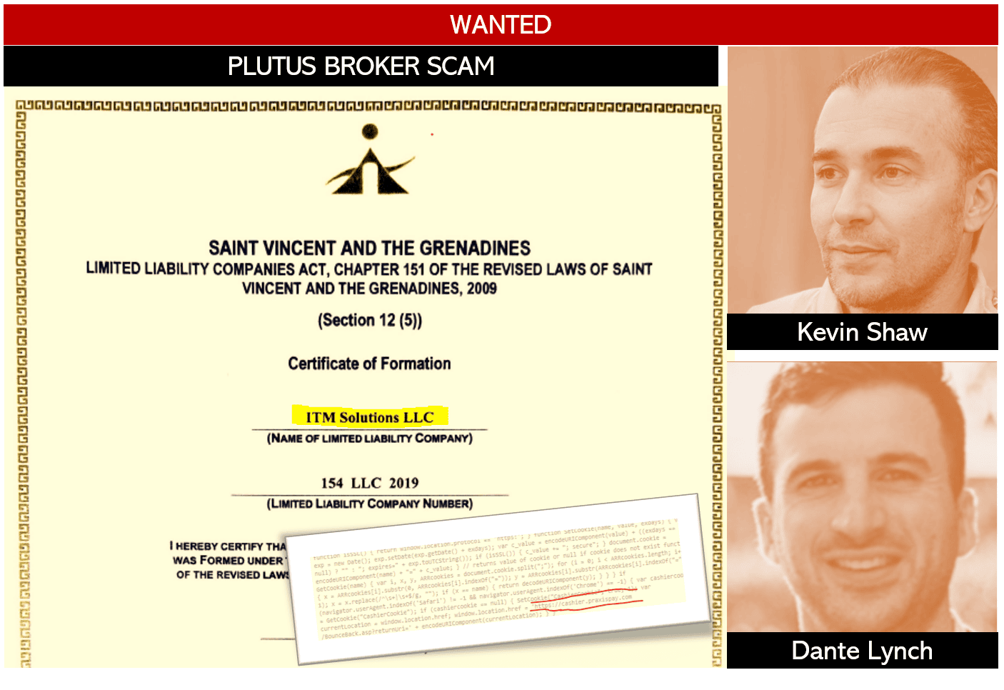 Wanted Plutus Broker Scam and its perpetrators