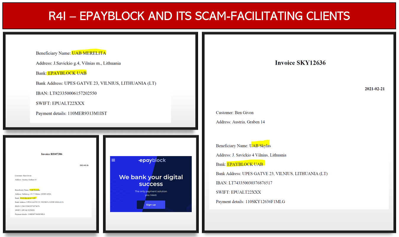 Request 4 Information Epayblock regulated in Lithuania