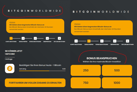 fraudulent marketing campaign Bitcoin Worldwide promotes broker scams