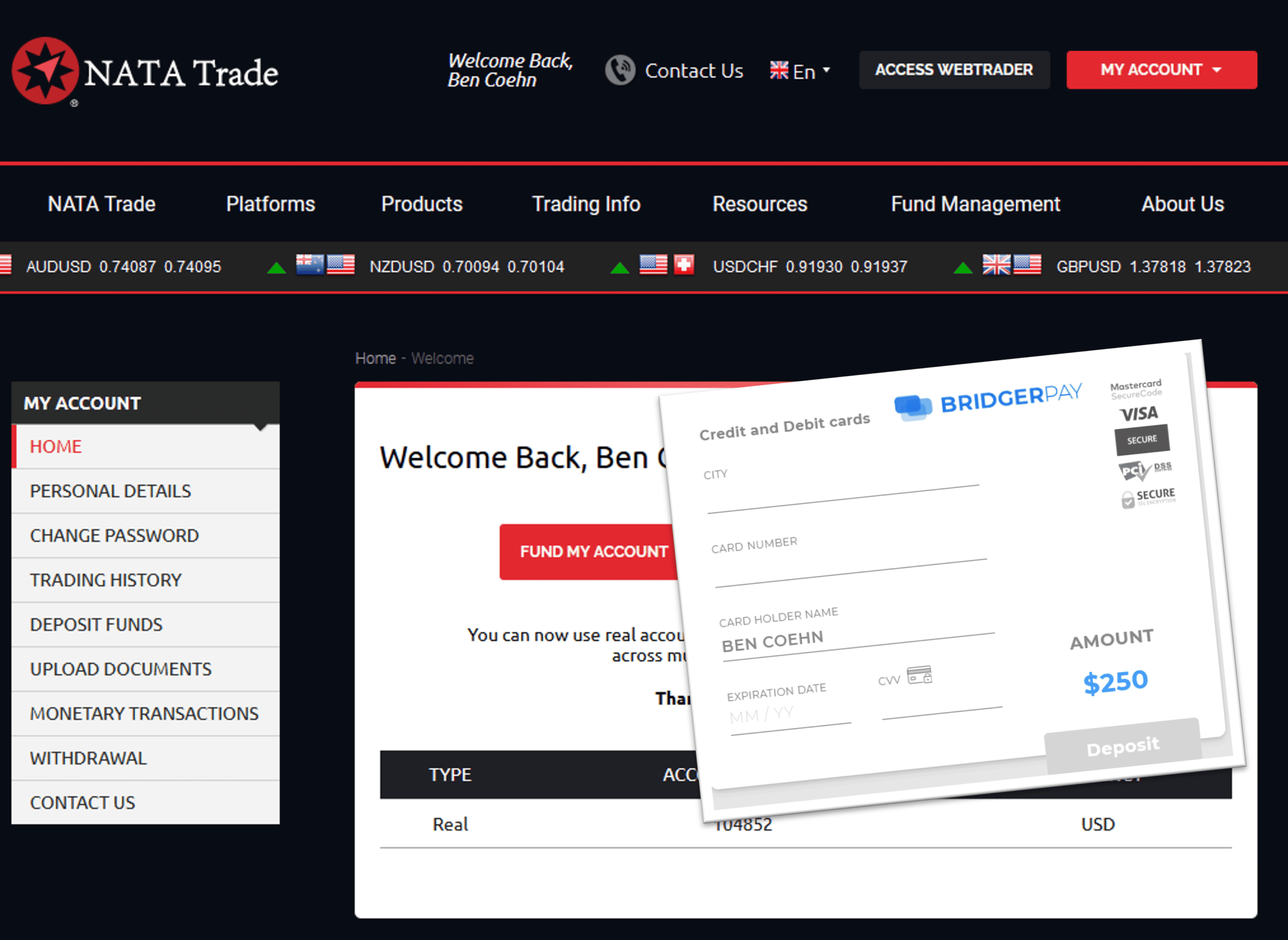 BridgerPay facilitates NATA Trade