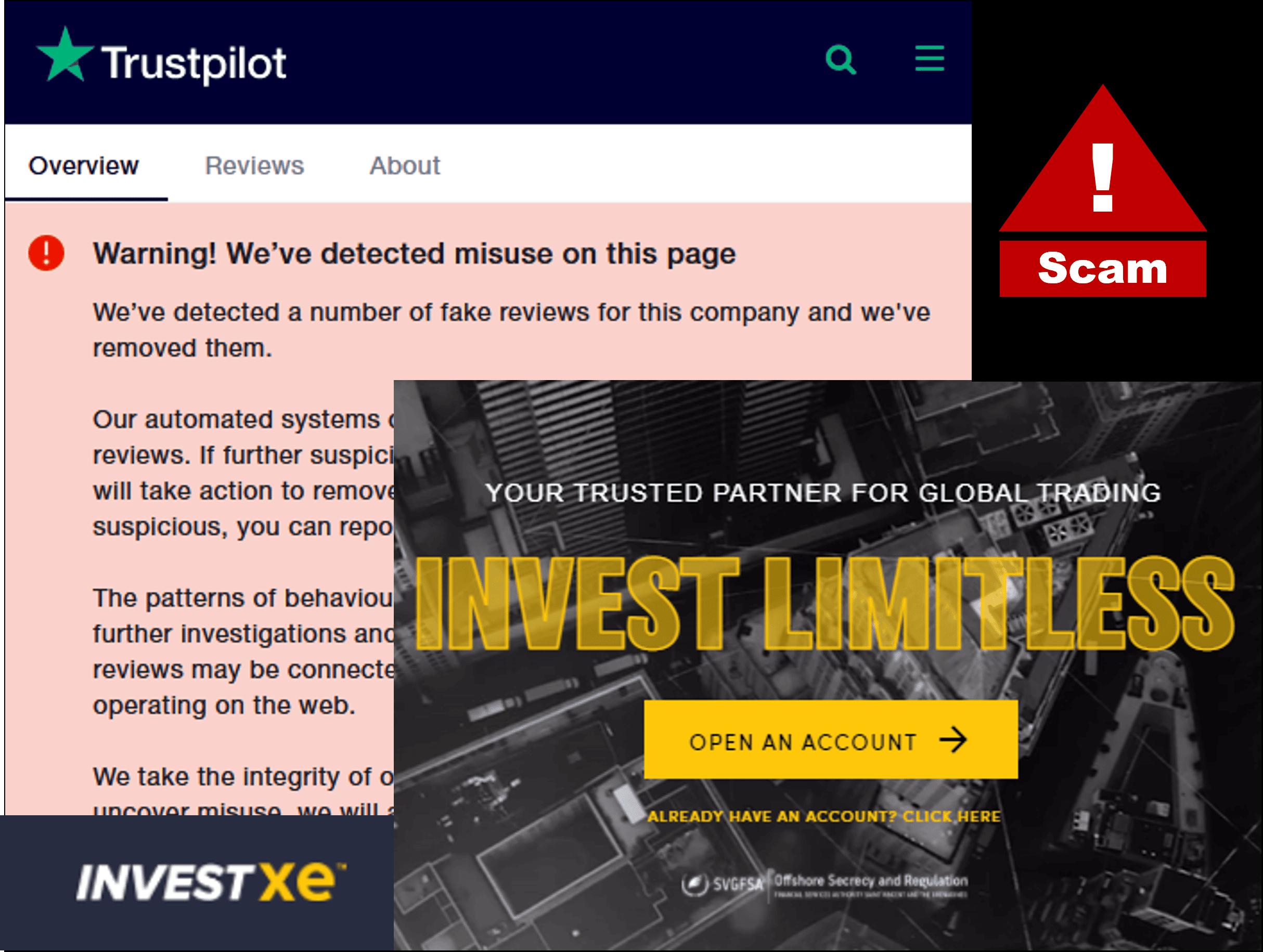 warning against InvestXE broker scam