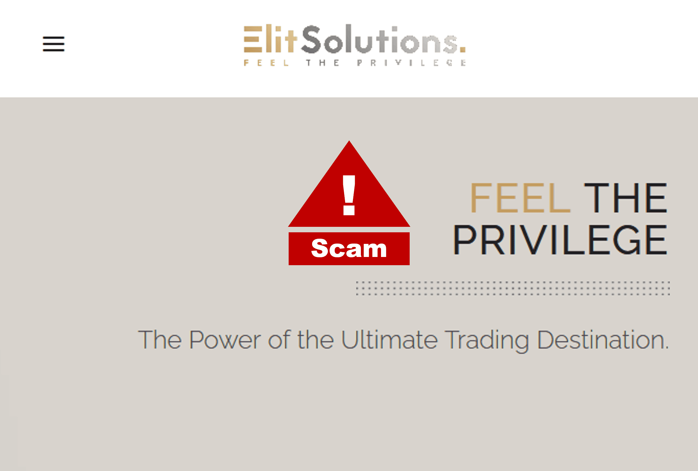 Investor warning against ElitSolutions