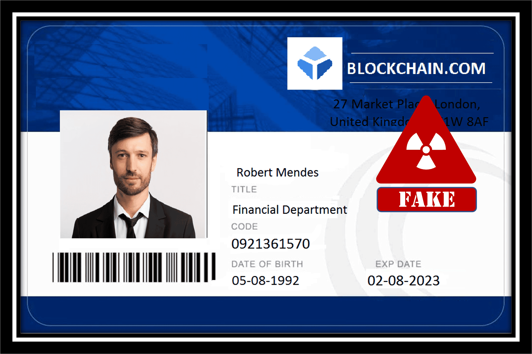 warning JoyTrust fakes blockchain.com