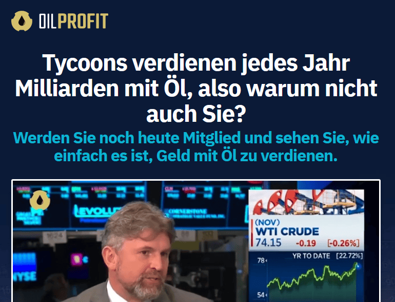 BaFin warns against OIL PROFIT fraud campaign