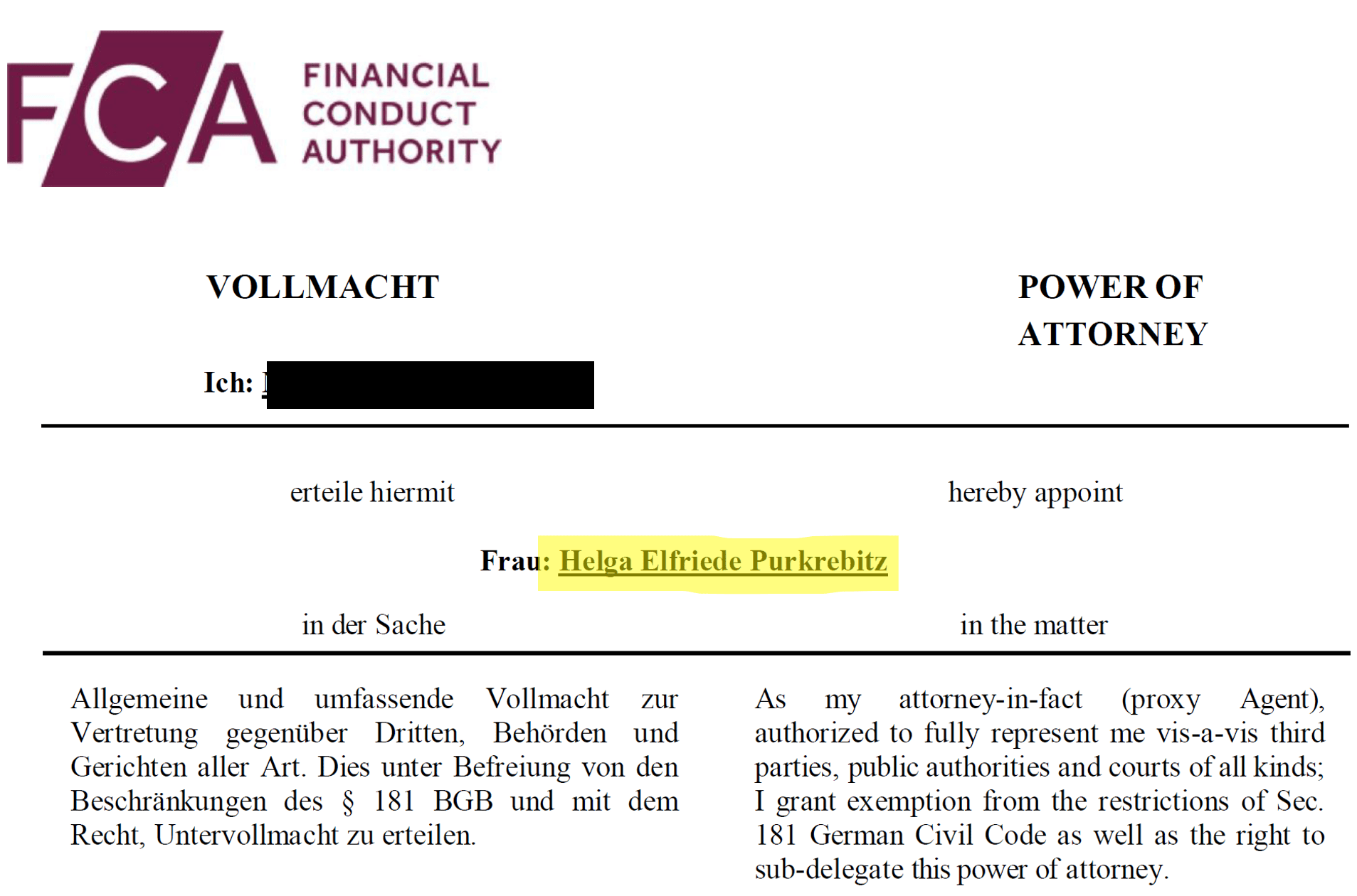 Fake FCA Germany attacks German scam victims