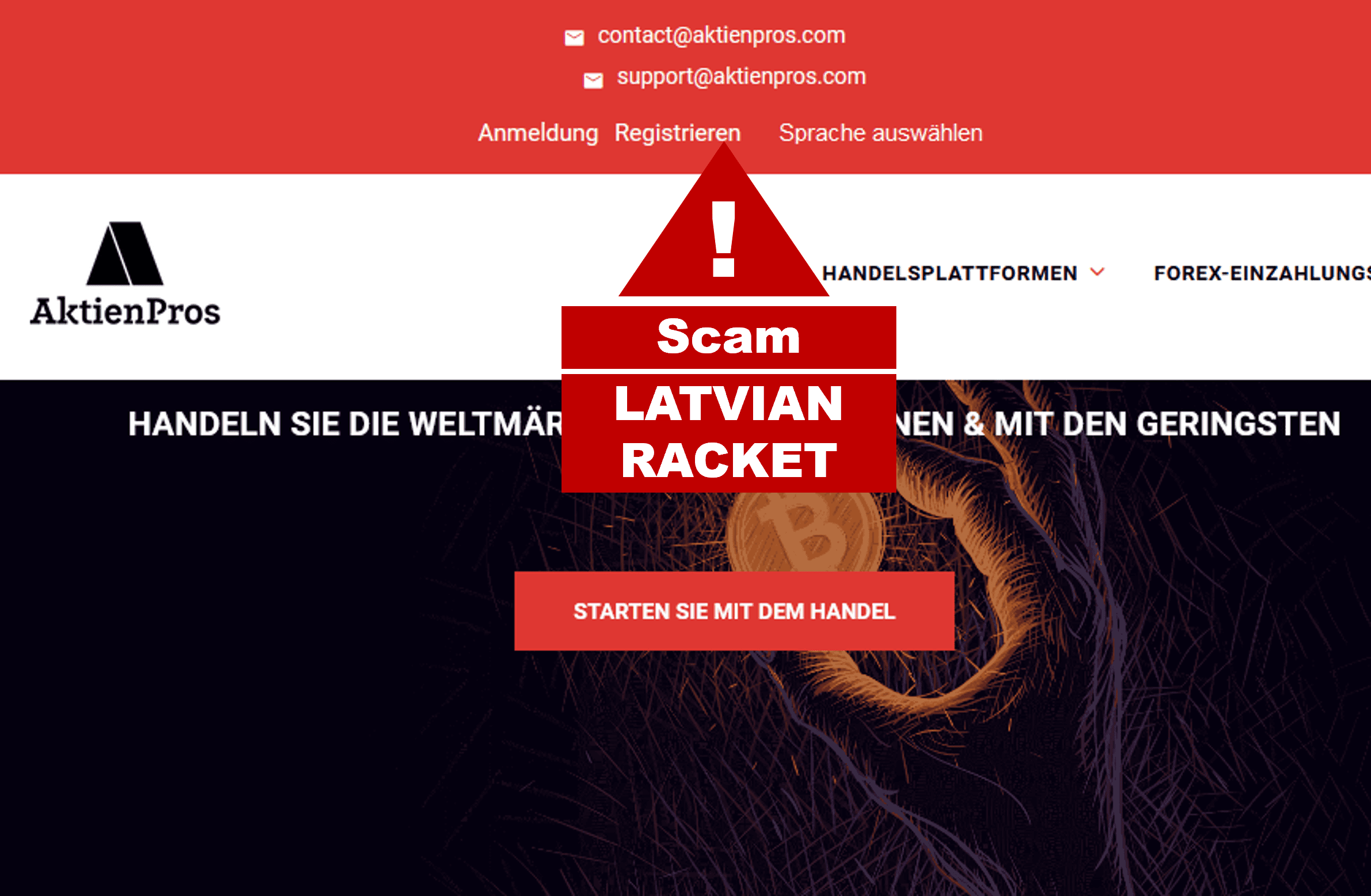 investor warning against AktienPros