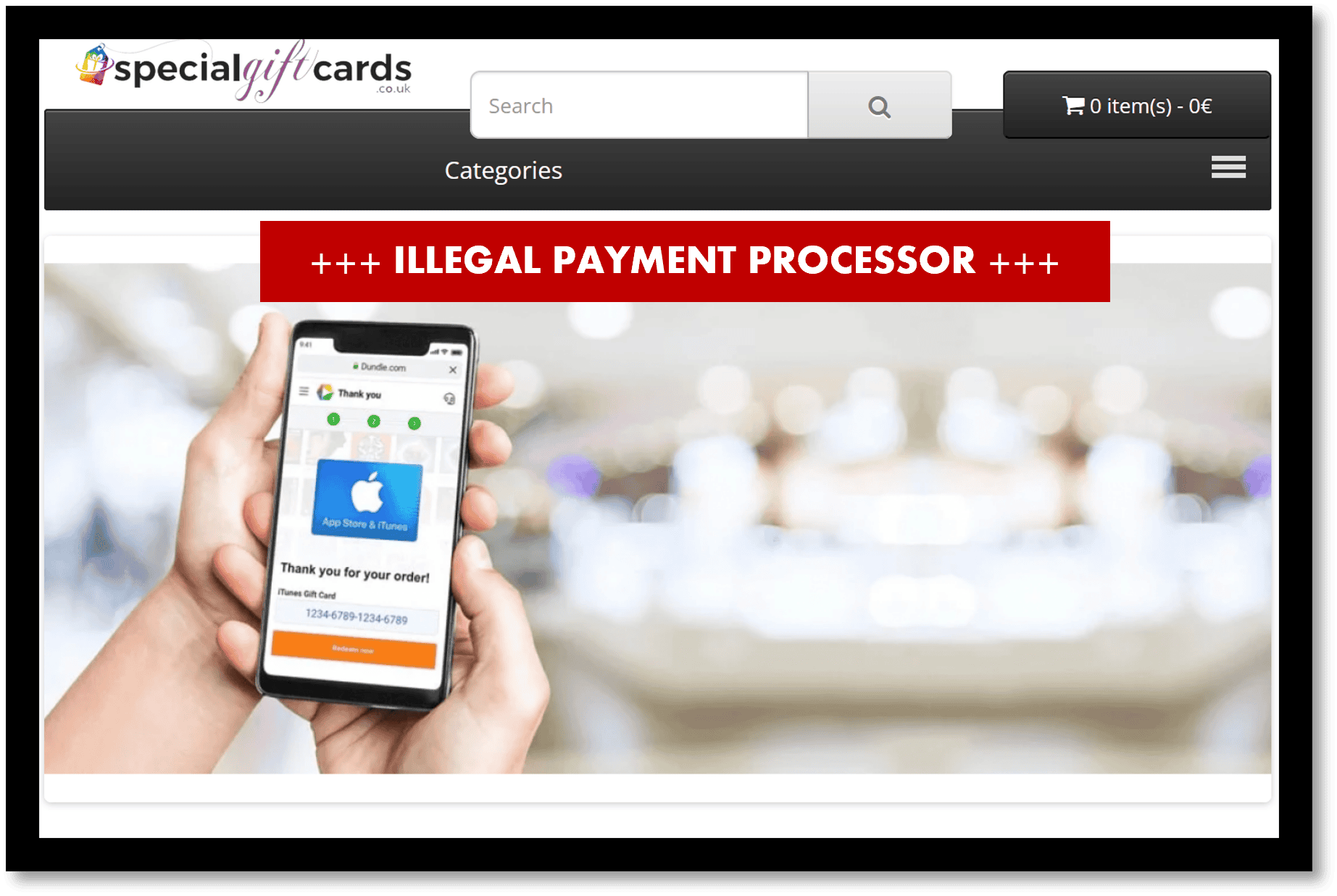 Illegal payment processor GetGiftCard introduced on FinTelegram