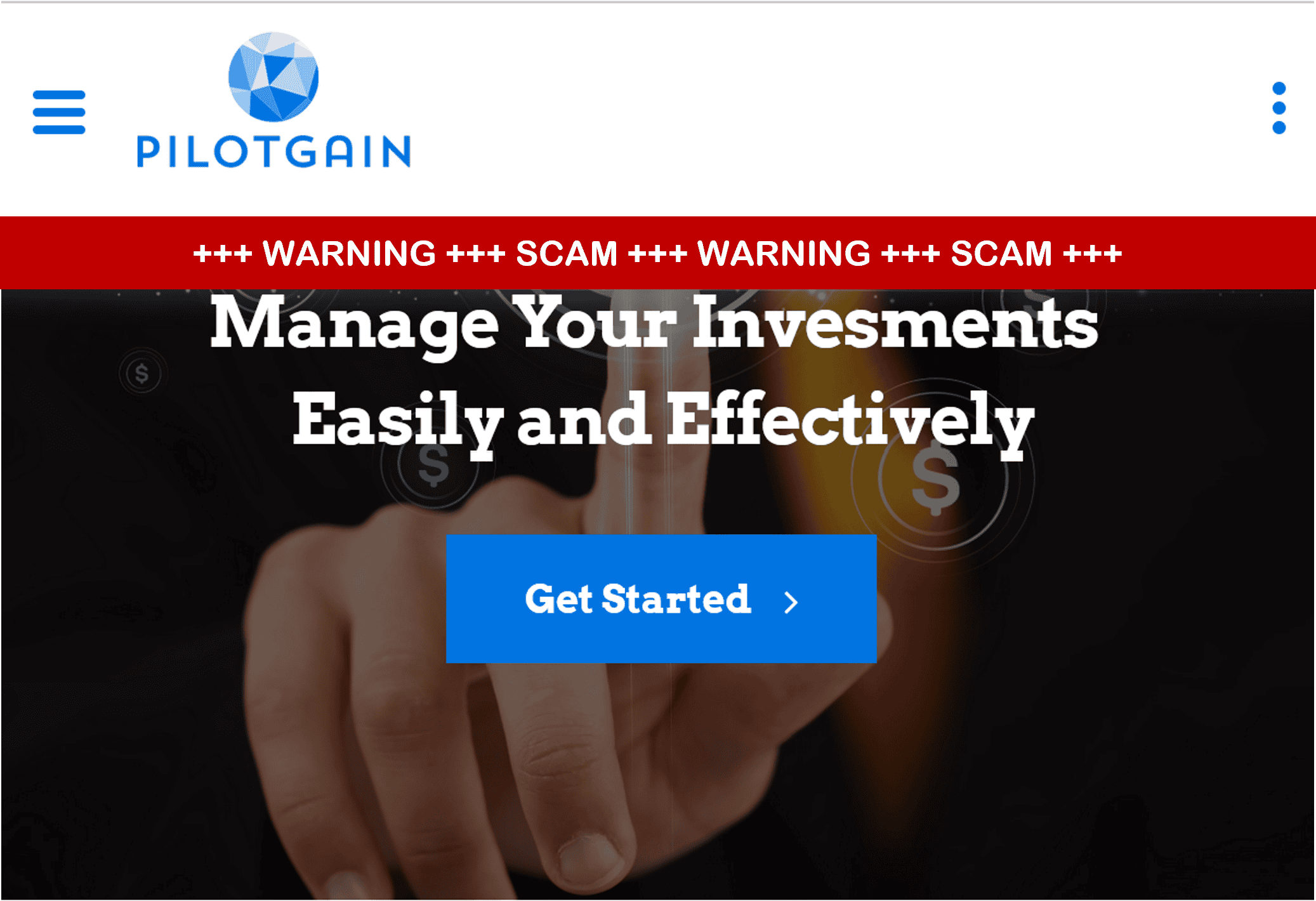 FinTelegram warns against PilotGain.