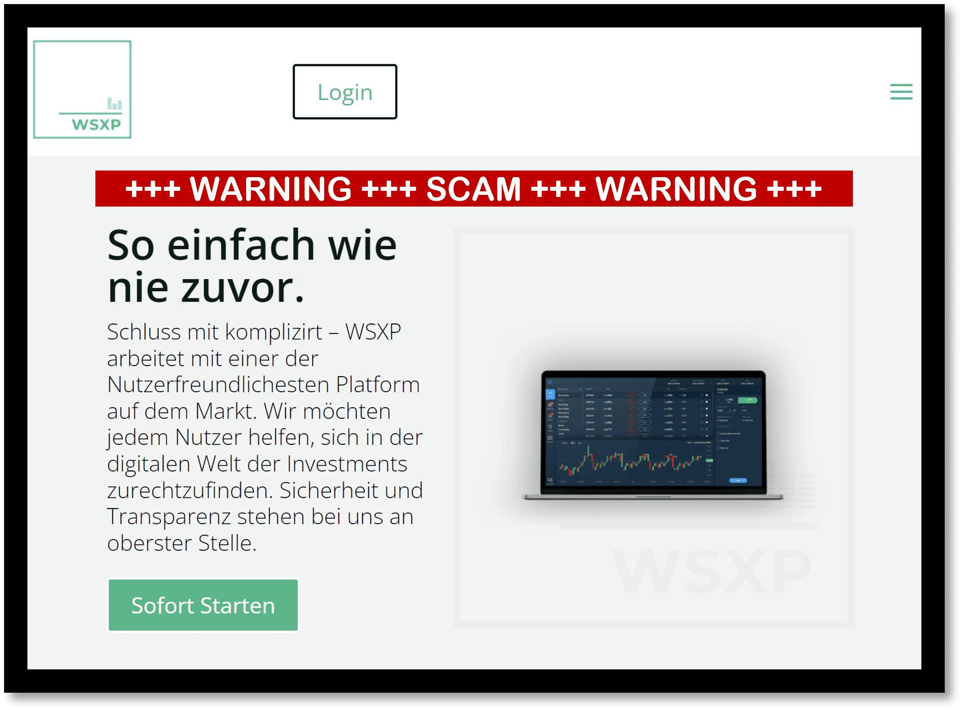Investor warning against BaFin