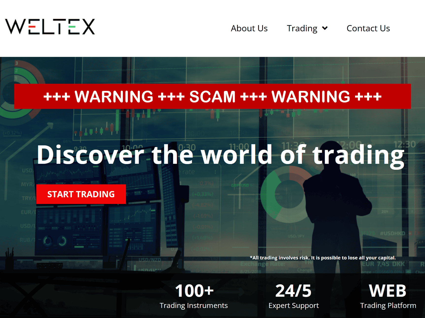 investor warning against Welex broker scam