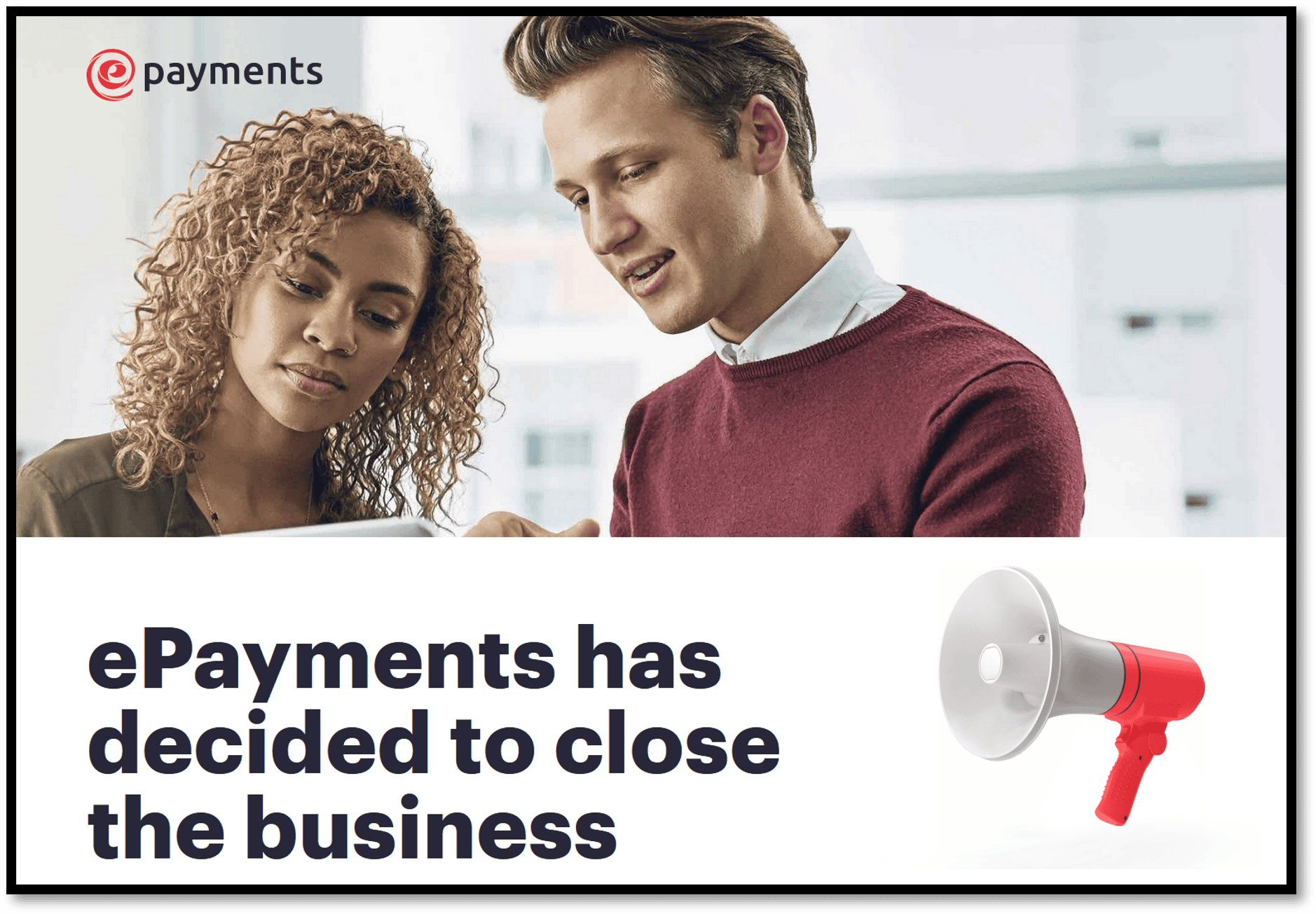 ePayments goes out of business