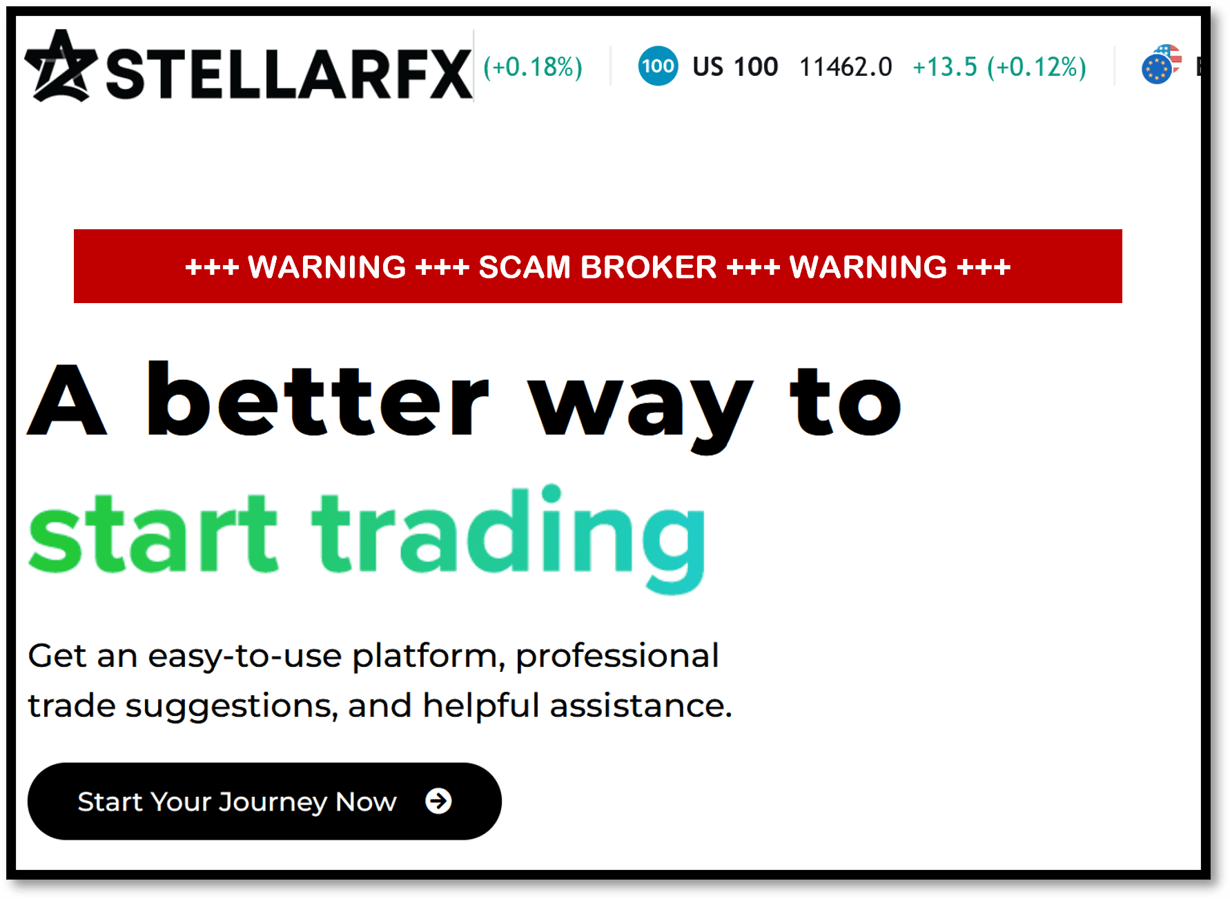 Investor warning against StellarFX