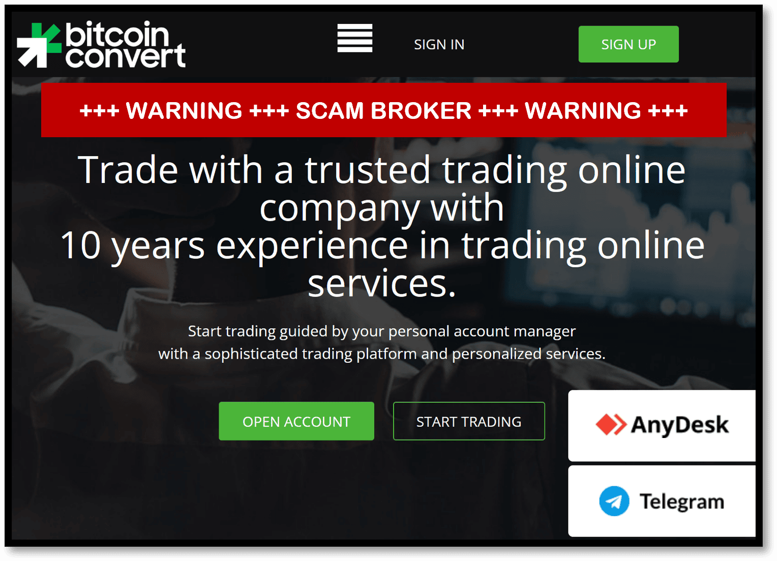 BaFin warns against Crypto Convert broker scam
