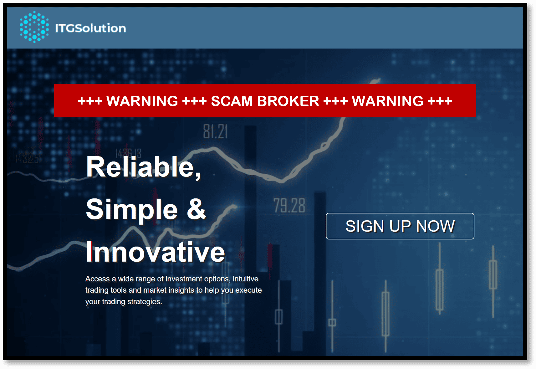 urgent warning against ITGSolution broker scam