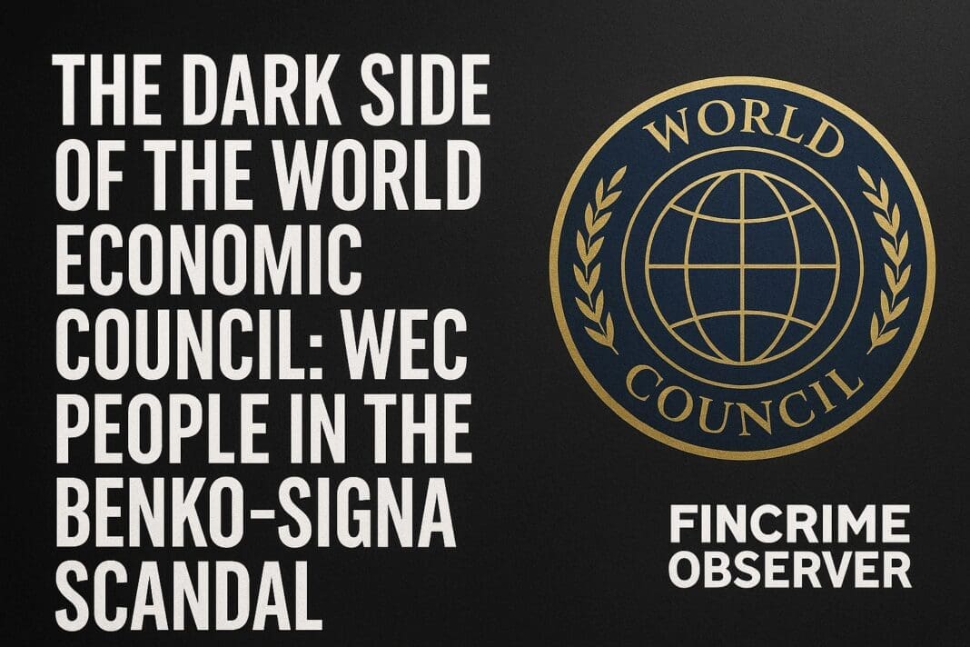 The connections between the World Economic Council and Rene Benko